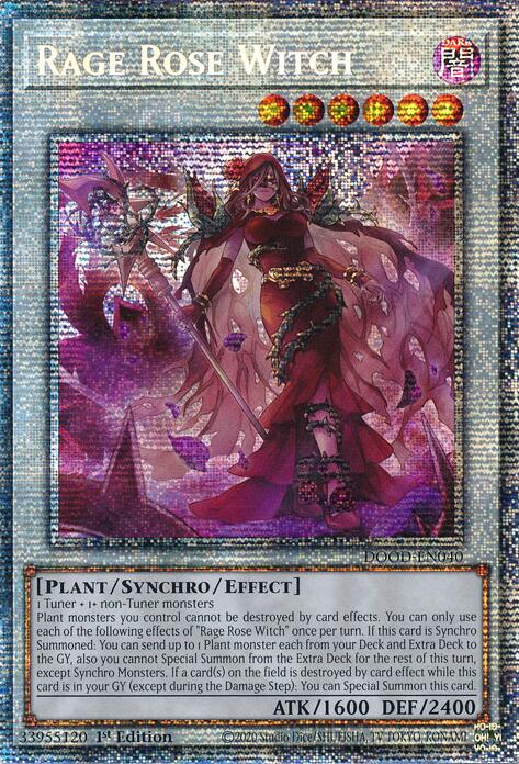 Rage Rose Witch (Starlight Rare) [DOOD-EN040] Starlight Rare | Gear Gaming Bentonville