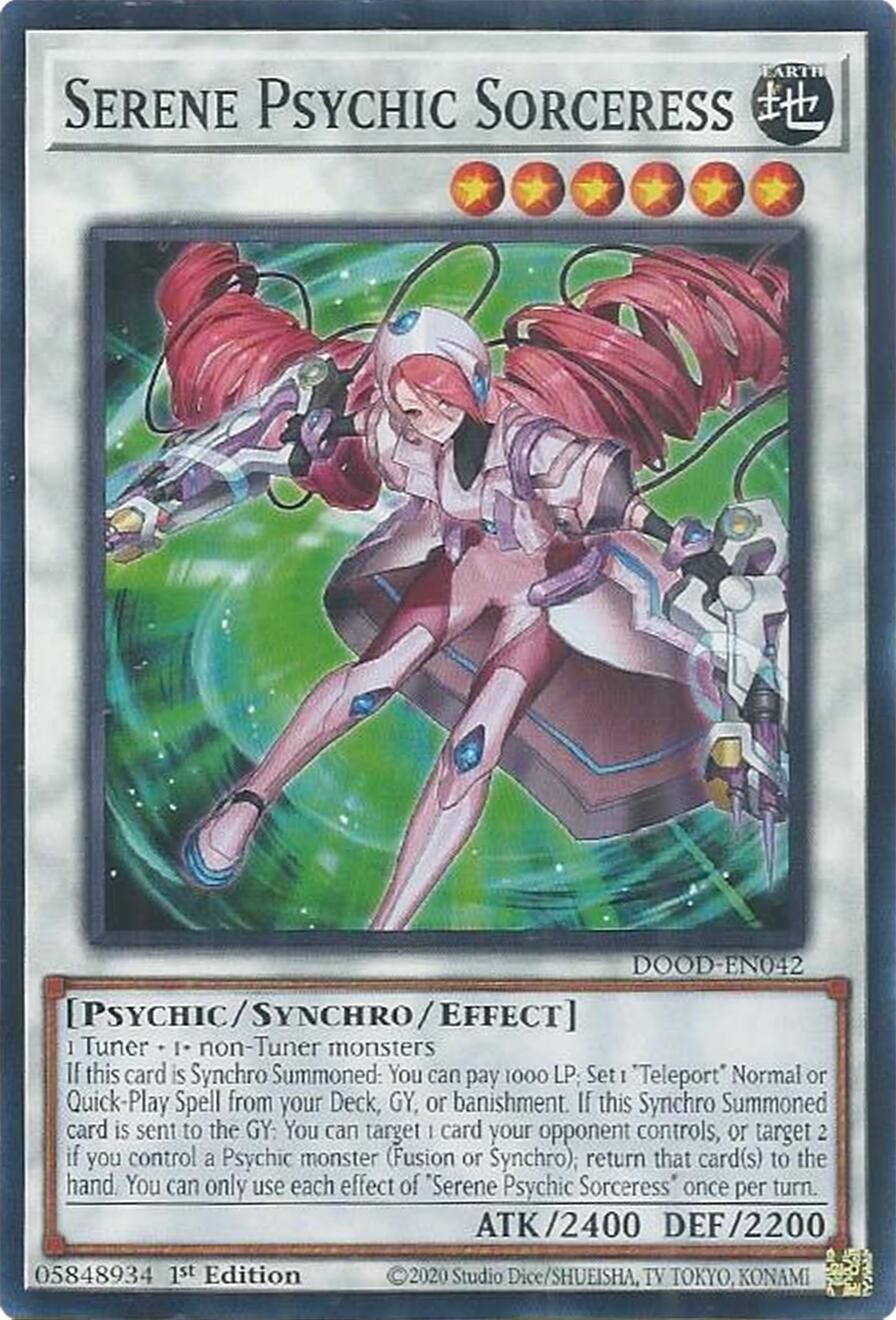 Serene Psychic Sorceress [DOOD-EN042] Common | Gear Gaming Bentonville