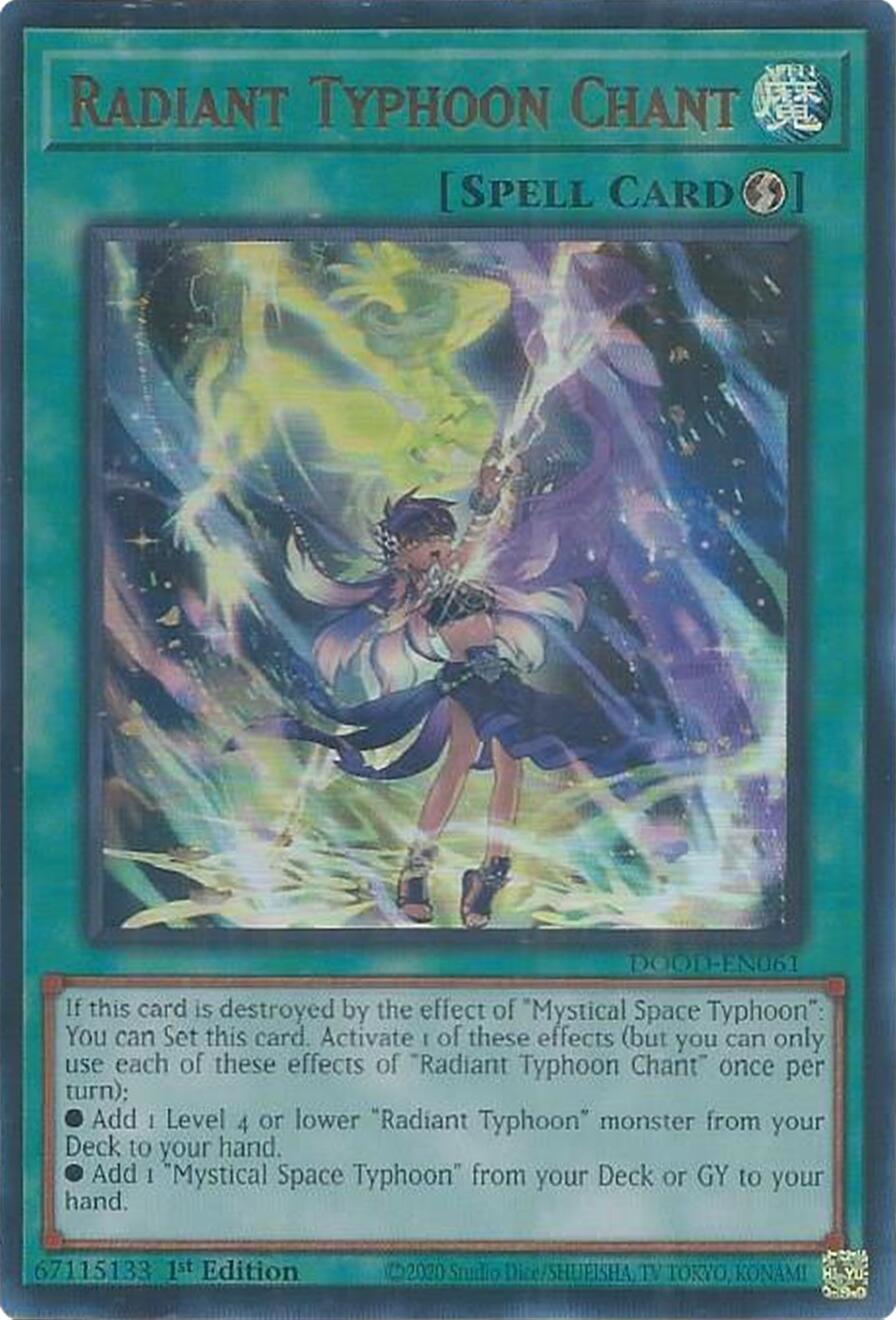 Radiant Typhoon Chant [DOOD-EN061] Ultra Rare | Gear Gaming Bentonville
