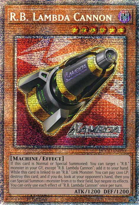 R.B. Lambda Cannon (Starlight Rare) [DOOD-EN090] Starlight Rare | Gear Gaming Bentonville