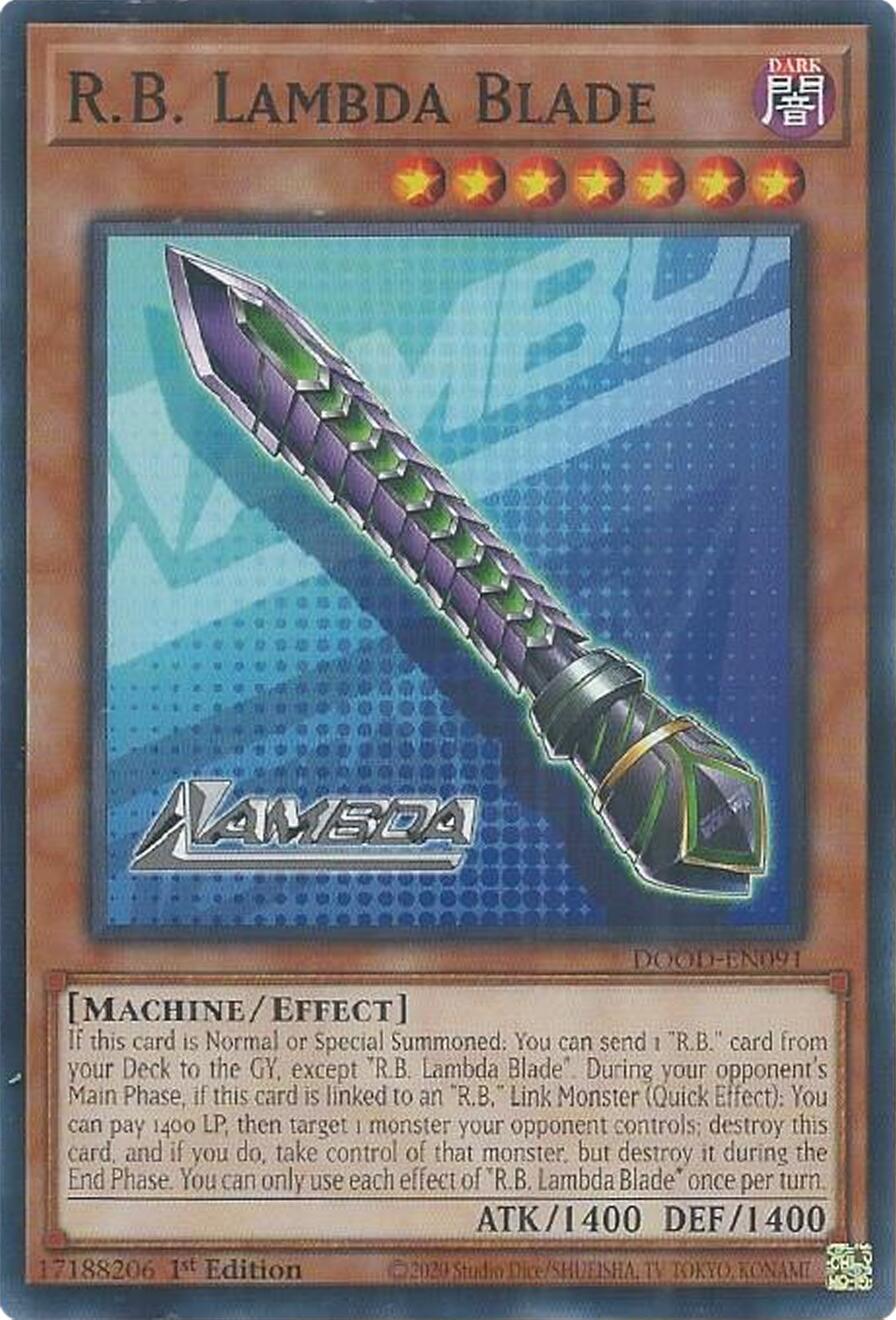 R.B. Lambda Blade [DOOD-EN091] Common | Gear Gaming Bentonville