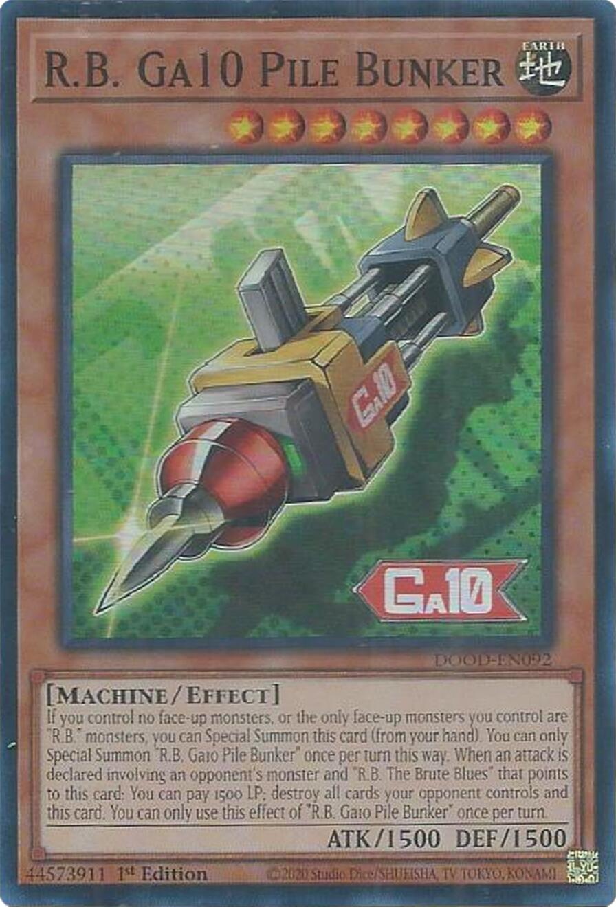 R.B. Ga10 Pile Bunker [DOOD-EN092] Super Rare | Gear Gaming Bentonville