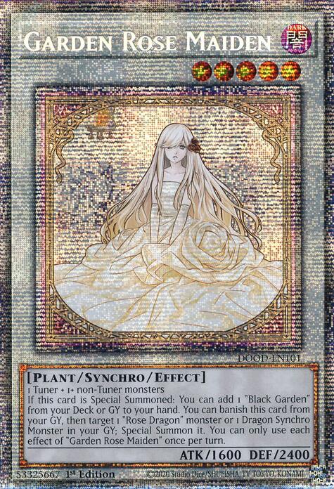 Garden Rose Maiden [DOOD-EN101] Starlight Rare | Gear Gaming Bentonville