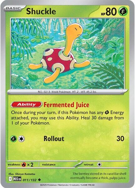 Shuckle (011/132) [Mega Evolution: Base Set] | Gear Gaming Bentonville