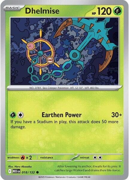Dhelmise (018/132) [Mega Evolutions: Base Set] | Gear Gaming Bentonville