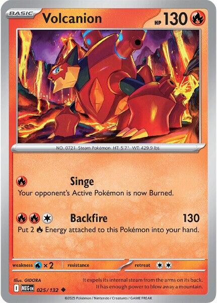 Volcanion (025/132) [Mega Evolution: Base Set] | Gear Gaming Bentonville