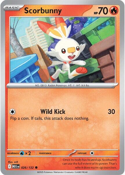 Scorbunny (026/132) [Mega Evolutions: Base Set] | Gear Gaming Bentonville