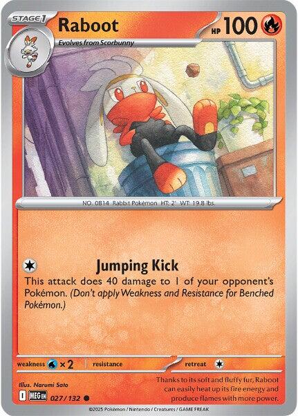 Raboot (027/132) [Mega Evolution: Base Set] | Gear Gaming Bentonville