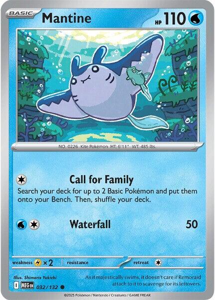 Mantine (032/132) [Mega Evolutions: Base Set] | Gear Gaming Bentonville
