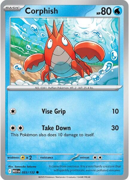 Corphish (033/132) [Mega Evolutions: Base Set] | Gear Gaming Bentonville