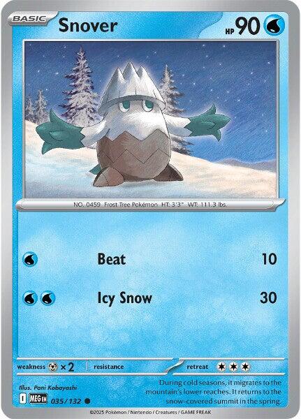 Snover (035/132) [Mega Evolutions: Base Set] | Gear Gaming Bentonville