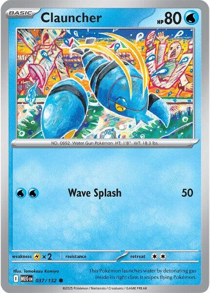 Clauncher (037/132) [Mega Evolutions: Base Set] | Gear Gaming Bentonville