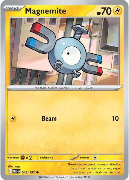 Magnemite (045/132) [Mega Evolutions: Base Set] | Gear Gaming Bentonville