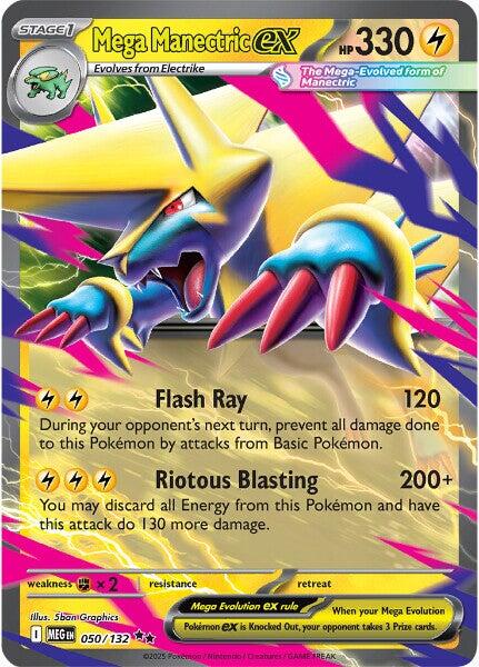 Mega Manectric ex (050/132) [Mega Evolution: Base Set] | Gear Gaming Bentonville