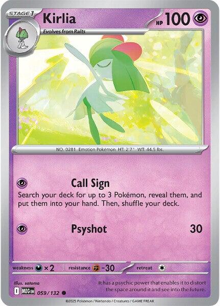 Kirlia (059/132) [Mega Evolution: Base Set] | Gear Gaming Bentonville