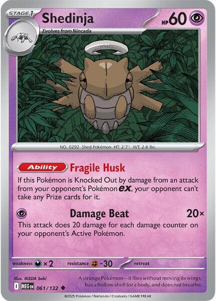 Shedinja (061/132) [Mega Evolution: Base Set] | Gear Gaming Bentonville