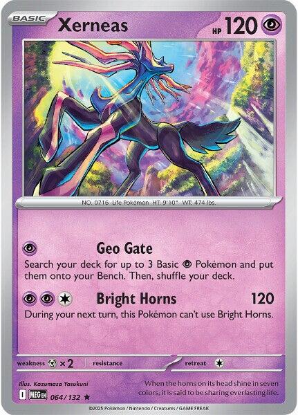 Xerneas (064/132) [Mega Evolution: Base Set] | Gear Gaming Bentonville