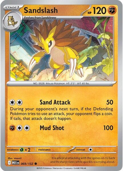 Sandslash (069/132) [Mega Evolution: Base Set] | Gear Gaming Bentonville