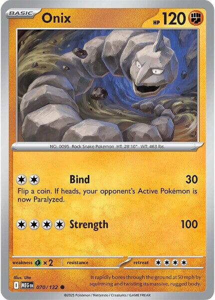 Onix (070/132) [Mega Evolutions: Base Set] | Gear Gaming Bentonville