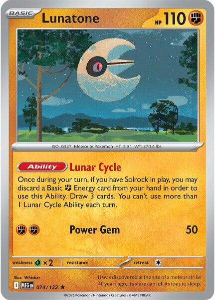 Lunatone (074/132) [Mega Evolutions: Base Set] | Gear Gaming Bentonville