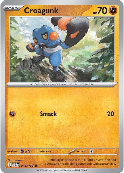 Croagunk (078/132) [Mega Evolution: Base Set] | Gear Gaming Bentonville