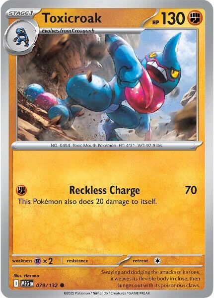 Toxicroak (079/132) [Mega Evolutions: Base Set] | Gear Gaming Bentonville