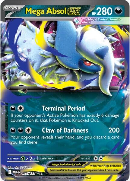Mega Absol ex (086/132) [Mega Evolutions: Base Set] | Gear Gaming Bentonville