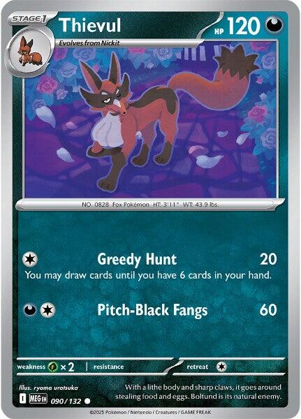 Thievul (090/132) [Mega Evolution: Base Set] | Gear Gaming Bentonville