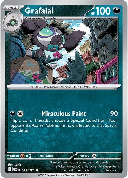 Grafaiai (092/132) [Mega Evolutions: Base Set] | Gear Gaming Bentonville
