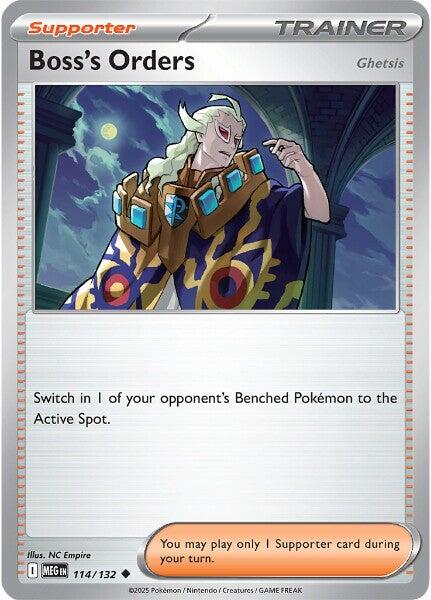 Boss's Orders (114/132) [Ghetsis] [Mega Evolutions: Base Set] | Gear Gaming Bentonville