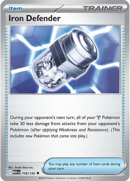 Iron Defender (118/132) [Mega Evolution: Base Set] | Gear Gaming Bentonville
