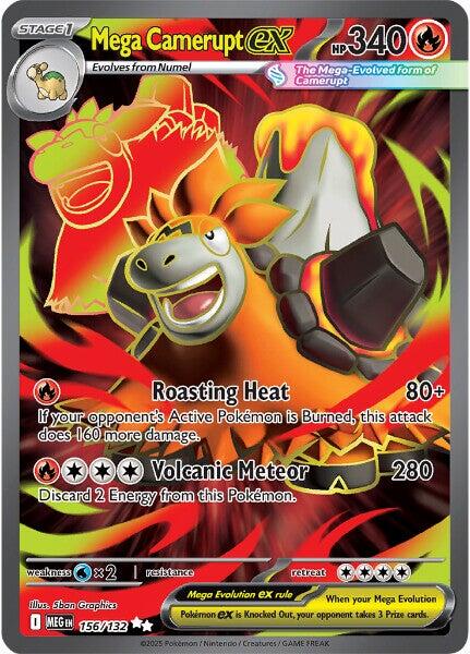 Mega Camerupt ex (156/132) [Mega Evolution: Base Set] | Gear Gaming Bentonville