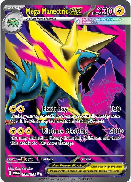 Mega Manectric ex (158/132) [Mega Evolution: Base Set] | Gear Gaming Bentonville
