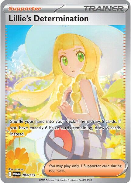 Lillie's Determination (184/132) [Mega Evolutions: Base Set] | Gear Gaming Bentonville