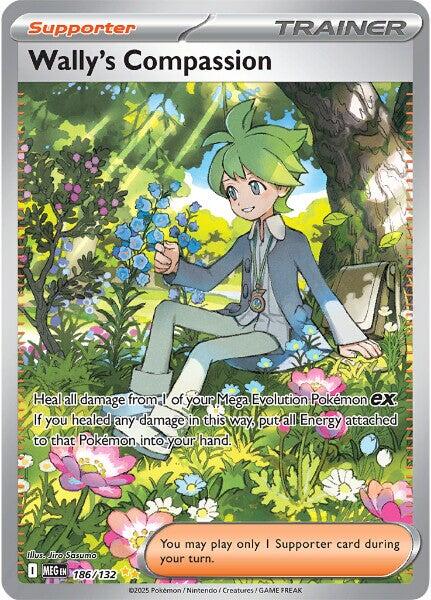 Wally's Compassion (186/132) [Mega Evolutions: Base Set] | Gear Gaming Bentonville