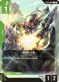 Zaku II (Championship Participation Pack 01) (ST03-008) [Gundam Promotional Cards] | Gear Gaming Bentonville