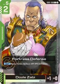Fortress Defense (Championship Participation Pack 01) (GD01-106) [Gundam Promotional Cards] | Gear Gaming Bentonville
