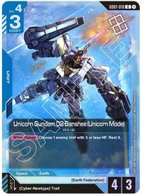 Unicorn Gundam 02 Banshee (Unicorn Mode) (Judge Pack 01) (GD01-010) [Gundam Promotional Cards] | Gear Gaming Bentonville
