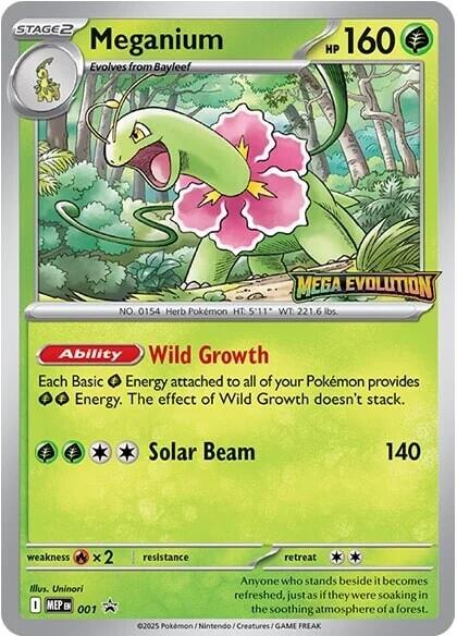 Meganium (001) [Mega Evolutions Promo] | Gear Gaming Bentonville