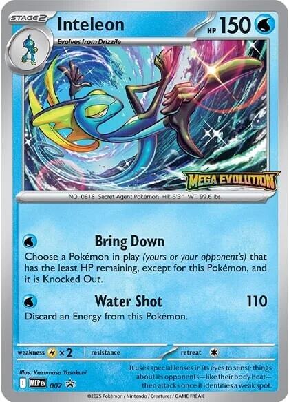 Inteleon (002) [Mega Evolutions Promo] | Gear Gaming Bentonville
