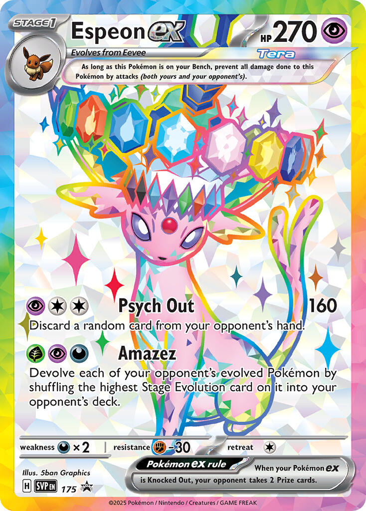 Espeon ex (SVP 175) [Scarlet & Violet: Black Star Promos] | Gear Gaming Bentonville