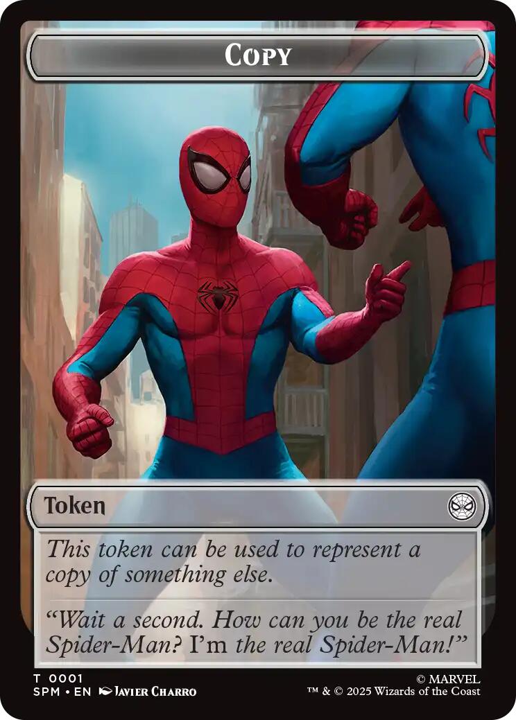 Copy // Human Citizen Double-Sided Token [Marvel's Spider-Man Tokens] | Gear Gaming Bentonville