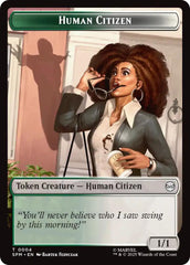 Human Citizen // Treasure Double-Sided Token [Marvel's Spider-Man Tokens] | Gear Gaming Bentonville