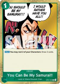 You Can Be My Samurai!! (Pirate Foil) [Premium Booster -The Best- Vol. 2] | Gear Gaming Bentonville