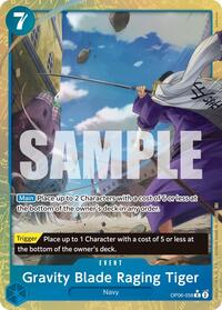 Gravity Blade Raging Tiger (Alternate Art) [Premium Booster -The Best- Vol. 2] | Gear Gaming Bentonville