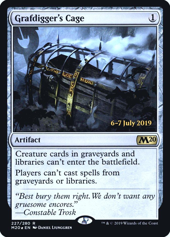 Grafdigger's Cage [Core Set 2020 Prerelease Promos] | Gear Gaming Bentonville