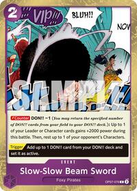 Slow-Slow Beam Sword (Pirate Foil) [Premium Booster -The Best- Vol. 2] | Gear Gaming Bentonville