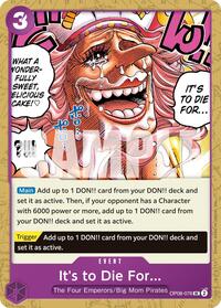 It's to Die For (Reprint) [Premium Booster -The Best- Vol. 2] | Gear Gaming Bentonville