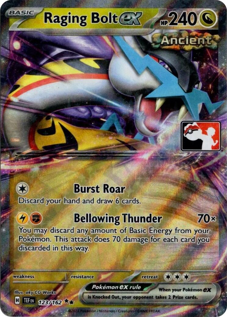 Raging Bolt ex (123/162) (Prize Pack Series 5) [Prize Pack Series Five] | Gear Gaming Bentonville