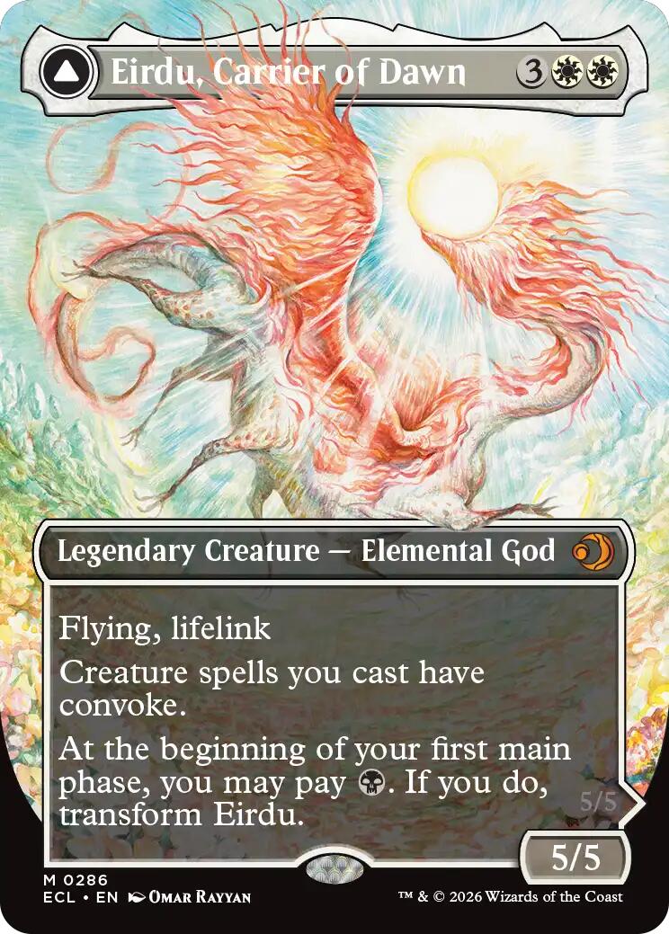Eirdu, Carrier of Dawn (Borderless) [Lorwyn Eclipsed] | Gear Gaming Bentonville